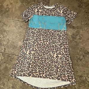 Crazy Train Long Leopard Dress